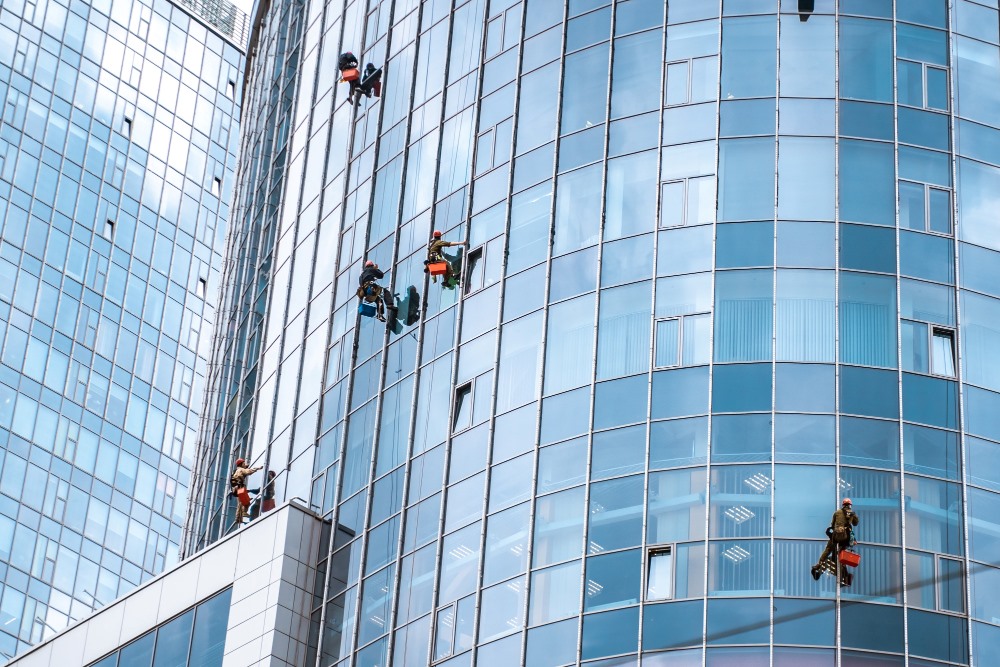 commercial building washing